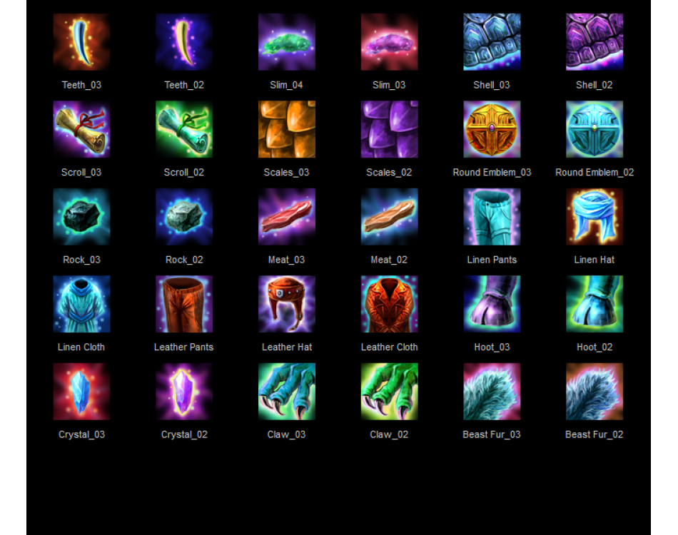 Epic RPG Item (Free) game icons Super Game Asset